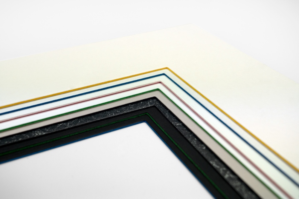 Passe-partoutkarton gekleurde kern