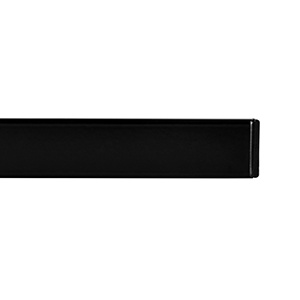 Stas cliprail zwart 200cm p/stuk gesea