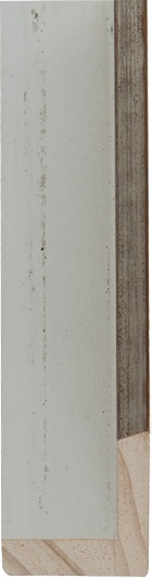 Baklijst wit/zilver, 10