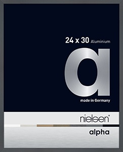 Alpha Glossy Dark Grey 24 x 30cm