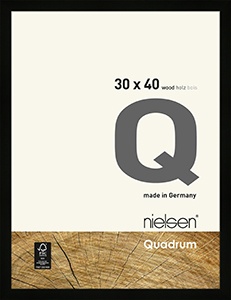 Quadrum Black 30 x 40cm